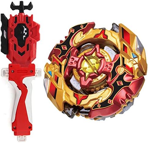 Rabicool Bey Battling Top Blade Burst Starter Booster B-128 Buster CHO-Z SPRIGGAN.OW.ZT Toy + Battling String Launcher Burst Bey Launcher LR (Left & Right Turning) Red + String Launcher Grip