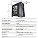DEEPCOOL ATX Case Kendomen TI, Mid Tower Case, 5 Pre-installed Fans, Side Window Panel