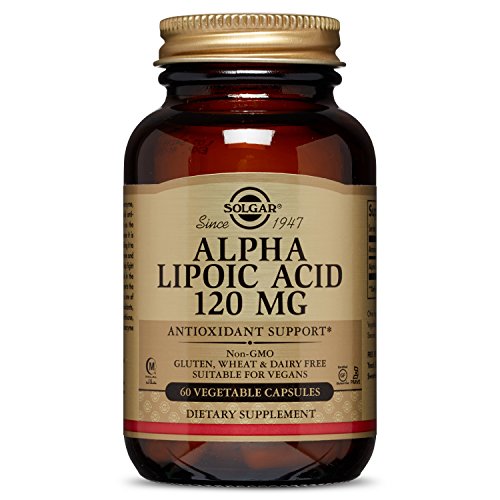 Solgar Alpha Lipoic Acid 120 mg, 60 Vegetable Capsules