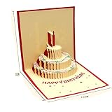 Happy Birthday Cake 3D Pop Up Greeting Cards