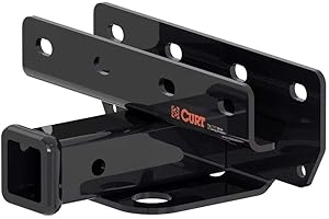 Curt 13392 Class 3 Trailer Hitch, 2-Inch Receiver for Select Jeep Wrangler, Gloss Black Powder Coat
