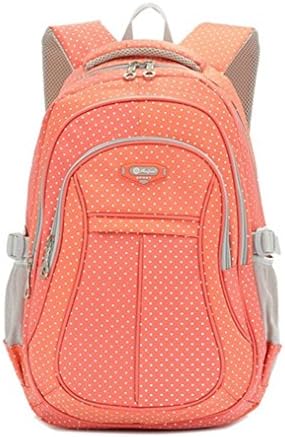Tisiao Girls Ergonomics Kids Back Pack School Back Packs Book Bags Orange