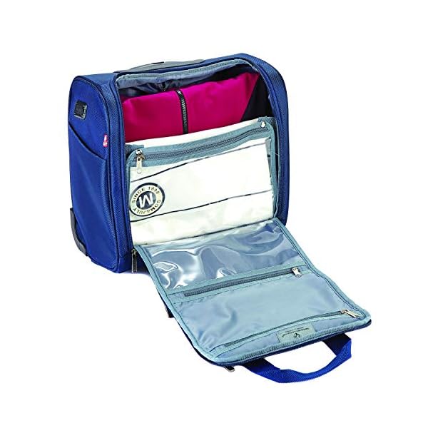 TPRC 15Inch Smart Under Seat CarryOn Luggage with USB Charging Port