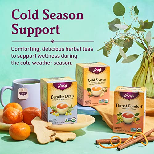 Yogi Tea Breathe Deep (4 Pack) Supports Respiratory Health with