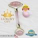 Authentic Luxury Rose Quartz Jade Roller For Face - Pink - 100% Natural Jade Stone From Himalayas - Massage Tool For Anti Aging, Wrinkles, and Puffiness by CobraMama