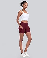 CHRLEISURE Womens Biker Yoga Shorts with