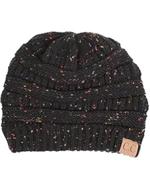 FunkyJunque C.C Confetti Knit Beanie - Thick Soft Warm Winter Hat - Unisex