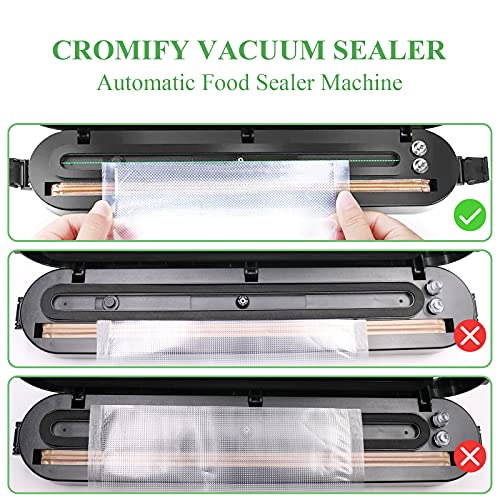 Anweller Vakuumiergerät, leichtes Folienschweißgerät für Sous Vide Kochen, für Folien bis 28 cm Breite, trockene feuchte… – Bild 6