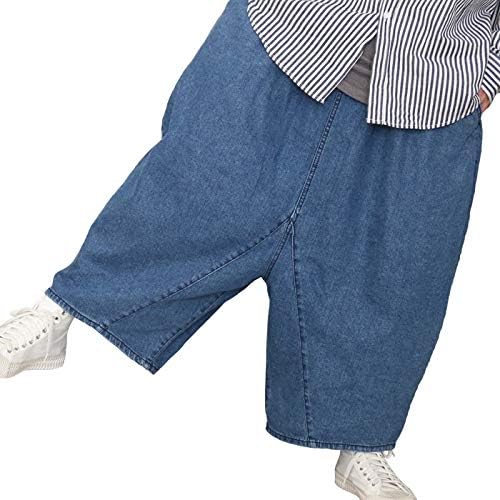 Amazon Woodwhichflows ワイドデニムパンツ ブルー フリー メンズ ジーンズ 通販