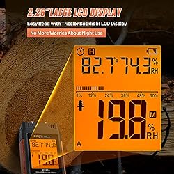 Protmex HT633 Digital Wood Moisture Meter, Water