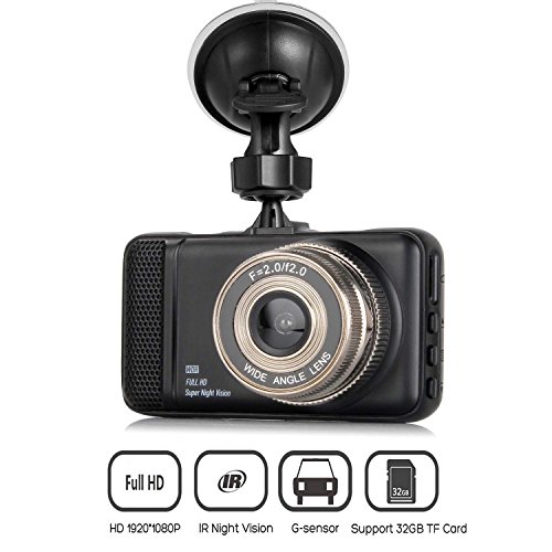 Dash Cam,Hliwoynes 3.0" Screen,150 Degree Wide Angle,Full HD 1080P, Car dashboard Camera, Vehicle On-dash Video Recorder Camcorder with G-Sensor, Loop Recording,Night Vision (Black) - Thumbnail 4