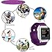 Fitbit Blaze Bands,Vancle® Classic Sport Accessories Comfortable Durable Replacement Wristband with Metal Clasp for Fit bit Blaze Smart Fitness Watch (Purple, Small)
