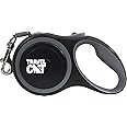 Travel Cat Retractable Leash - Black Expandable Leash with 10 Ft Long Strong Tape, Release/Lock Button and Anti-Slip Handle for Small, Medium, Large Cats - Light Pet Leash for Walking, Training