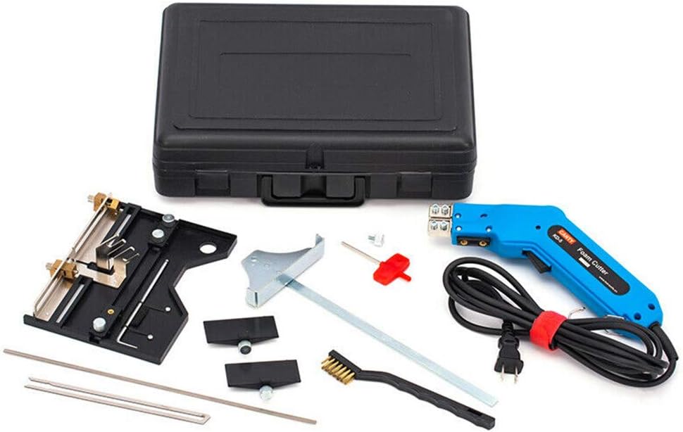 Lfhelper Handheld Hot Knife Foam Cutter Electric Foam Heat Cutting Tool Kits with Slotted Plate and Carry Case for Hot Cut Pearl Cotton/Sponge/Foam/KT Board etc