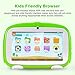 Evcelvan Q738 7 Inch A50 Android 9.0 with 1GB RAM 16GB ROM Dual Camera WiFi USB Kids Software Edition Kids Tablet PC Green GMS US
