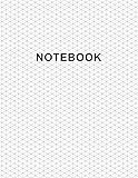 Isometric Graph Paper Notebook: Large Size 8.5x11 | 110 Pages | Subtle Light Grey Grid | 1/4 Inch Equilateral Triangle | Soft Cover Book | For 3D Artwork, Game Level Design, Technical Drawing by Isometric Graph Print