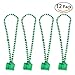 ULTNICE St Patrick's Day Beads Shamrock Necklace with Green Shot Glass 12PCS