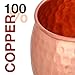 MEKBOK Moscow Mule Copper Cup-2 cups (16 ounces) The best hammered barrel for cocktails and cold drinks-A stylish gift for those who like parties and handmade
