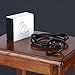 Ami Fidele-Rolled Leather Dog Slip Leash-Super Soft Walking/Training Lead,Gentle But Strong Leash for Small/Medium Size Dogs-3/8”x48”-Black +Free Video to Help with Pulling Dogs-Attractive Gift Box