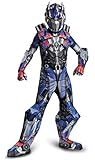 Disguise Hasbro Transformers Age of Extinction Movie Optimus Prime Prestige Boys Costume, Medium/7-8