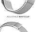 Kartice for ASUS ZenWatch 3 Band,ZenWatch 3 Milanese loop Stainless Steel Strap with Secure Metal Clasp Buckle for ASUS ZenWatch 3 WI503Q (Silver)