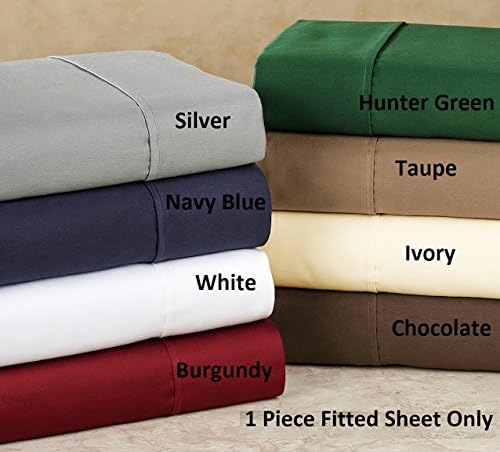 SRP Bedding 300-TC Sateen Super Soft Luxury Combo 4 PC Set ( Duvet Set & Fitted Sheet ) California Queen / XL Queen Solid Chocolate Fit Upto 22'' Inches Deep Pocket 100% Egyptian Cotton