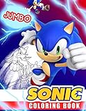 Sonic Coloring Book: Super Sonic Coloring Book For Kids, Jumbo Coloring Book With Premium Quality
