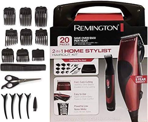 remington 2 in 1 home stylist haircut kit 20 piece