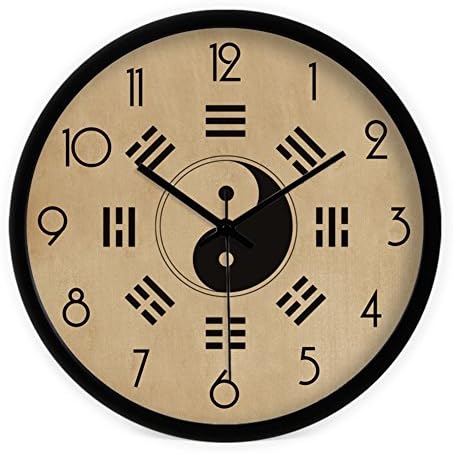 YYL Creative Chinese Decorative Wall Clock,Living Room Modern Silent Quartz Wall Clock-B 16inch