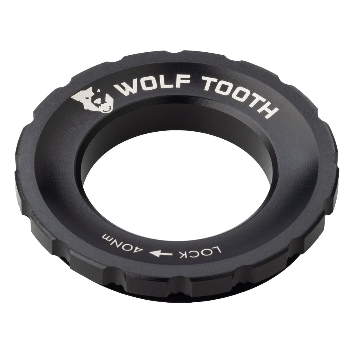 Wolf Tooth | Centrelock Rotor Lockring Black | Customisable Bike Accessories And Components Precision Engineered