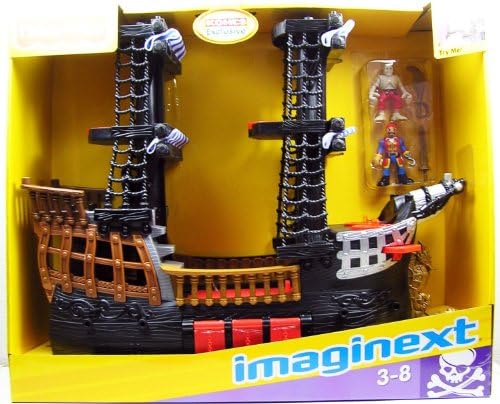 Red Pirate Ship with 2 Figures 
