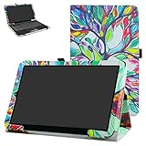 RCA 11 Galileo Pro RCT6513W87DK Case,Mama Mouth PU Leather Folio 2-Folding Stand Cover with Stylus Holder for 11.5" RCA 11 Galileo Pro RCT6513W87DK Tablet,Love Tree
