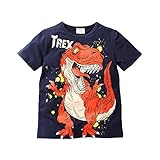 Baby Boys T-Shirts Jurassic Dinosaur Tyrannosaurus Rex Short Sleeve Top
