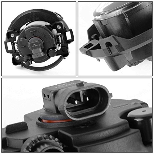 DNA Motoring FL-T029-CH Front Bumper Fog Light, Driver and Passenger Side