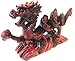 New RED Chinese Feng Shui Dragon Figurine Statue for Luck & Success 6 inch Long