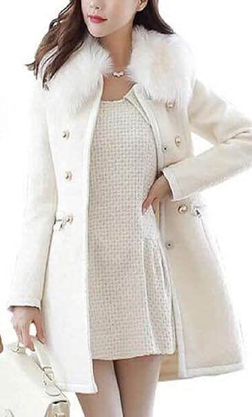 Sbnsdhgbsd Women Overcoat Pocket Sherpa Autumn Winter Pockets Trench Coat Pea Coat Pea Coat 