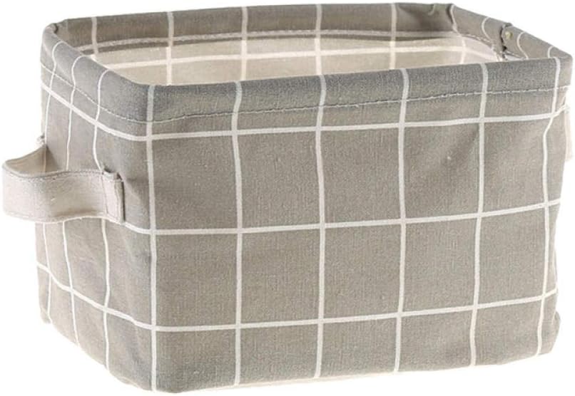 Yuntian Cesto De La Ropa Con Asa Tela Arte Algodón Y Lino Hogar