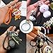 TWDRer 24 PCS Leather Key Chain Key Chain Rings Bulk with Tassel for Tassel Keychain Knitted Key Chain Key Rings