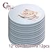 Cakebon Cake Boards - Sturdy 1/2 Thick Drums - 12 Inch Professional Smooth Straight Edges White 12-Pack