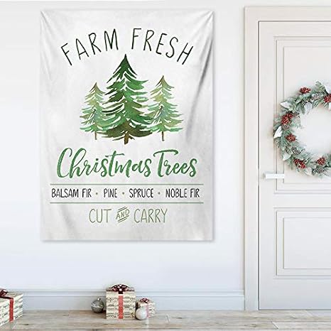 Amazon Co Jp Nd タペストリー クリスマス イベント パーティー ツリー 装飾 ロゴ 北欧 グッズ 雑貨 Diy モチーフ おしゃれ 大きい 絵 壁 インテリア 布 目隠し 背景布 インスタ映え グッズ 部屋 飾りつけ 家 ホーム オンライン デザイン16 ホーム キッチン