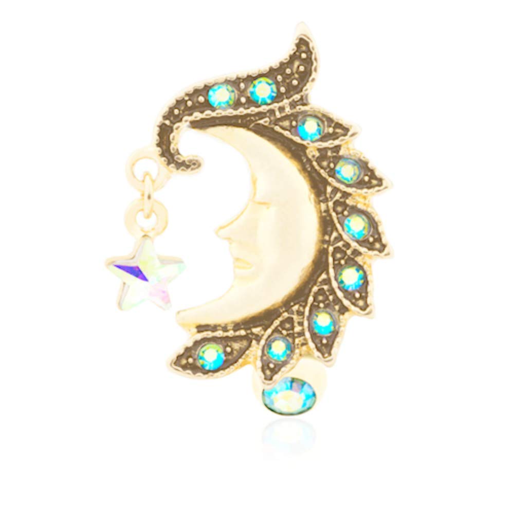 Get The Latest 14 Ga Golden Heavenly Moon Face Reverse Drop Top Non Dangle Belly Button Ring Davana Enterprises Sold Individually Gold Plated Clothing Sale Online Discount Sonoritaaparelhosauditivos Com Br