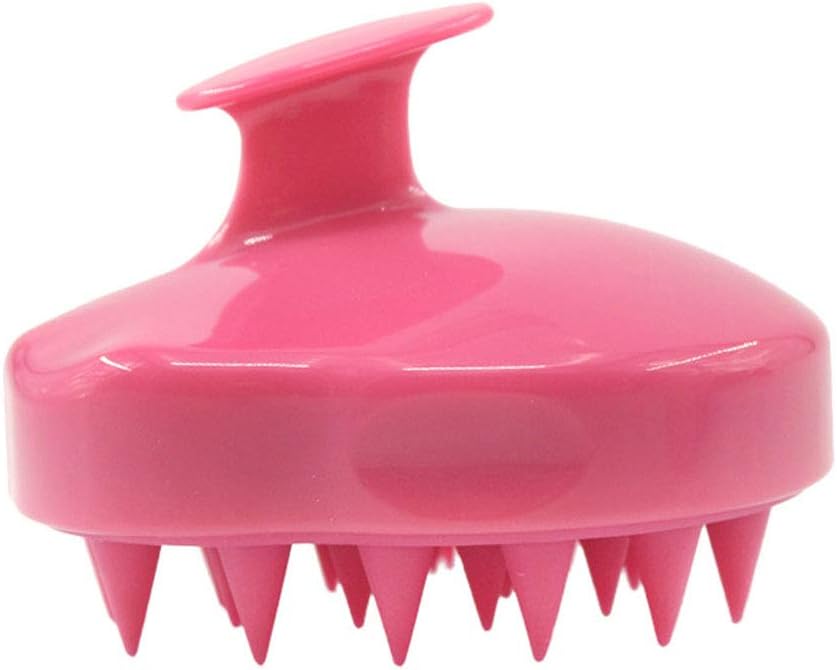 Alftek Spa Massage Brush Silicone Head Body Shampoo Scalp Comb Hair Washing Shower Brush