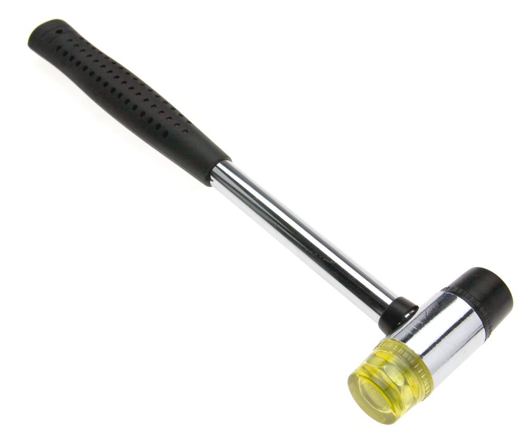 Micro Trader Rubber Mallet Hammer 25mm Nonslip Grip Dual Mini Rubber and Nylon Head Face