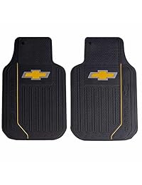 Estera de goma de Chevy con logo de Chevrolet en dorado, serie Elite, para asientos frontales y traseros, para auto, camión, SUV