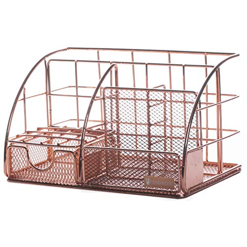 3 Organizer+Supplies+Accessories+Magazine+Rosegold