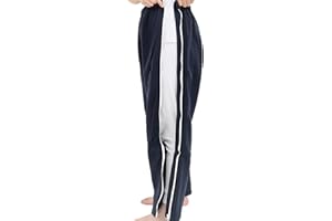 WEEOATAR Unisex Patient Pants,Bedridden Patient Clothing,Disability Clothing with Zippers,Hospital Gowns Nursing Aid
