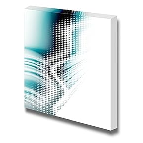 Canvas Prints Wall Art - Abstract Background with Dots Pattern | Modern Wall Decor/Home Decoration Stretched Gallery Canvas Wrap Giclee Print & Ready to Hang - 12" x 12"