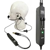 UFQ ANR L2 Hi-Lite in Ear Aviation Headset-Compare to X Proxxt with Great Active Noise Reduction Performance, Ultra Light Weight only 175g,Clear Communication,Comfortable,Durable