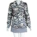 Women T-Shirt,Haoricu Womens Camouflage Printing Pocket Hoodie Sweatshirt Hooded Pullover Tops Blouse (M, Camouflage)