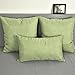 NATUS WEAVER Decorative Lined Linen Euro Pillow Cover Cushion Case for Floor, 12 